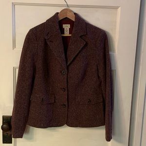 L.L. Bean Wool & Silk Blazer SZ Small